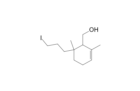 1,3-Dimethyl-1-(3-iodopropyl)-2-hydroxymethyl-3-cyclohexene