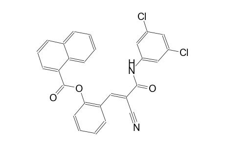 2-[(1E)-2-cyano-3-(3,5-dichloroanilino)-3-oxo-1-propenyl]phenyl 1-naphthoate