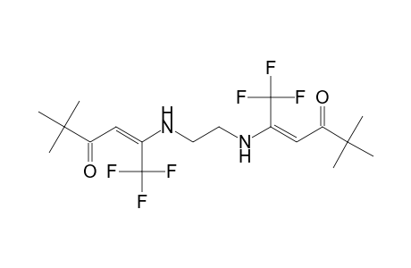 4-Hexen-3-one, 5,5'-(1,2-ethanediyldiimino)bis[6,6,6-trifluoro-2,2-dimethyl-