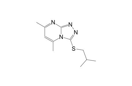 3-(isobutylsulfanyl)-5,7-dimethyl[1,2,4]triazolo[4,3-a]pyrimidine