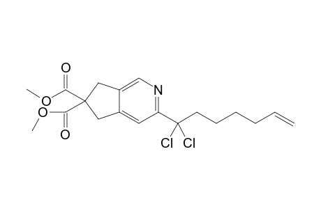 Dimethyl 5-(1,1-dichlorohept-6-en-1-yl)cyclopenta[c]pyridine-2,2-dicarboxylate