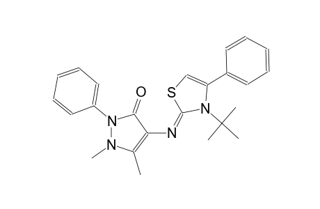 4-[((2Z)-3-tert-butyl-4-phenyl-1,3-thiazol-2(3H)-ylidene)amino]-1,5-dimethyl-2-phenyl-1,2-dihydro-3H-pyrazol-3-one
