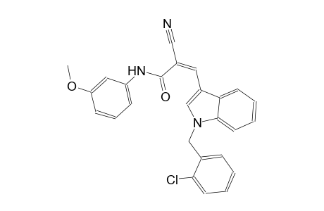 2-propenamide, 3-[1-[(2-chlorophenyl)methyl]-1H-indol-3-yl]-2-cyano-N-(3-methoxyphenyl)-, (2Z)-