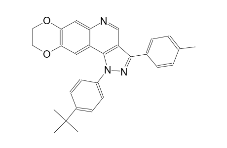 1-(4-tert-butylphenyl)-3-(4-methylphenyl)-8,9-dihydro-1H-[1,4]dioxino[2,3-g]pyrazolo[4,3-c]quinoline