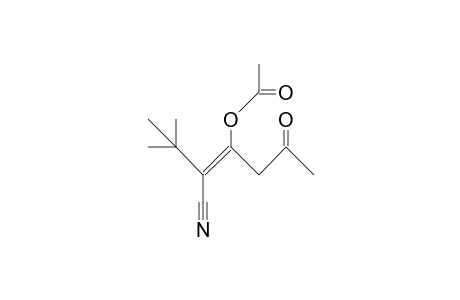 (E)-4-Acetoxy-3-cyano-2,2-dimethyl-hept-3-en-6-one