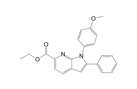 Ethyl 1-(4-methoxyphenyl)-2-phenyl-1H-pyrrolo[2,3-b]pyridine-6-carboxylate