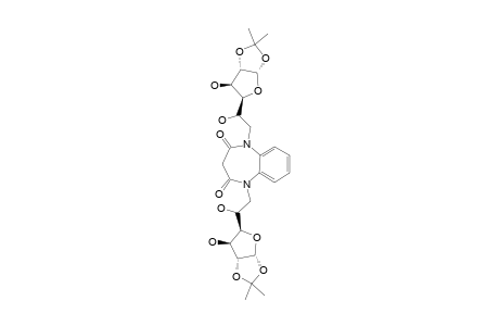 1,5,N,N'-BIS-(6-DEOXY-1,2-O-ISOPROPYLIDENE-ALPHA-D-GLUCOFURANOS-6-YL)-BENZODIAZEPIN-2,4-DIONE