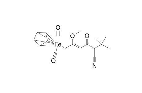 Iron, dicarbonyl(5-cyano-2-methoxy-6,6-dimethyl-4-oxo-2-heptenyl)(.eta.5-2, 4-cyclopentadien-1-yl)-, stereoisomer