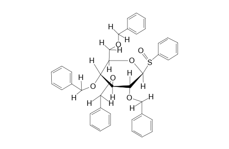 1-Deoxy-2,3,4,6-tetra-o-benzyl-1-phenylsulfinyl-beta-D-glucopyranose