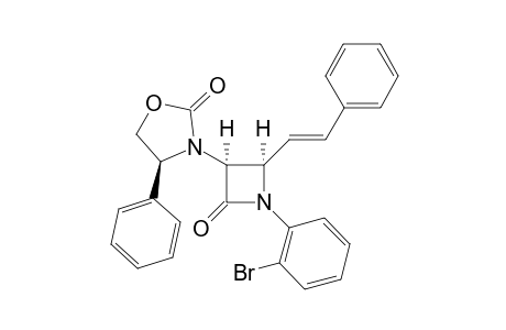 (+)-(3S,4R)-1-(2-Bromophenyl)-3-[(S)-4-phenyl-2-oxo-1,3-oxazolidin-3-yl]-4(E)-strylazetidin-2-one