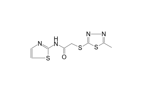 2-[(5-methyl-1,3,4-thiadiazol-2-yl)sulfanyl]-N-(1,3-thiazol-2-yl)acetamide