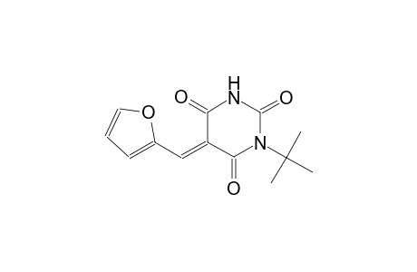 (5E)-1-tert-butyl-5-(2-furylmethylene)-2,4,6(1H,3H,5H)-pyrimidinetrione