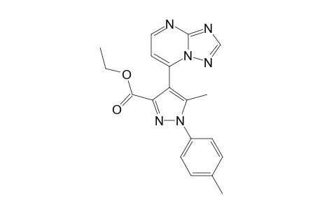 Ethyl 4-([1,2,4]triazolo[1,5-a]pyrimidin-7-yl)-5-methyl-1-(p-tolyl)-1H-pyrazole-3-carboxylate