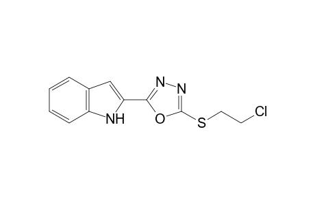 2-(2-Chloroeth-1-ylsulfanyl)-5-(1H-indol-2-yl)-1,3,4-oxadiazole