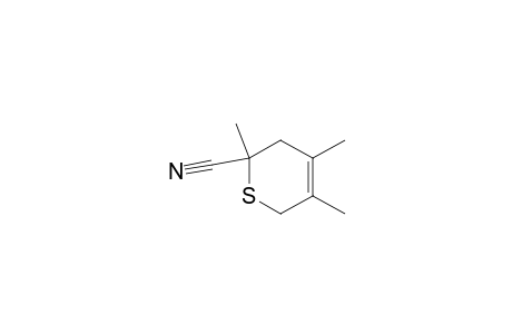 3,4,6-trimethyl-2,5-dihydrothiopyran-6-carbonitrile