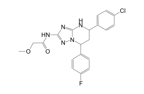 N-[5-(4-chlorophenyl)-7-(4-fluorophenyl)-4,5,6,7-tetrahydro[1,2,4]triazolo[1,5-a]pyrimidin-2-yl]-2-methoxyacetamide