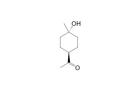 1-(trans-4'-hydroxy-4'-methyl-rel-1'-cyclohexyl)ethanone