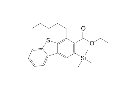 3-Dibenzothiophenecarboxylic acid, 4-pentyl-2-(trimethylsilyl)-, ethyl ester