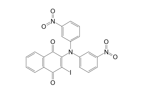3-iodo-2-[di(m-nitrophenyl)amino]-1,4-naphthoquinone