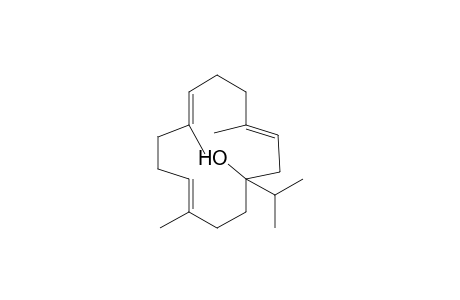 (3E,7E,11E)-1-isopropyl-4,8,12-trimethyl-cyclotetradeca-3,7,11-trien-1-ol