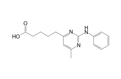 5-(6-methyl-2-(phenylamino)pyrimidin-4-yl)pentanoic acid