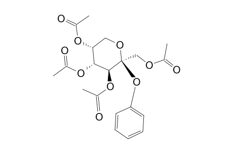 2.beta.-Phenoxy-2.alpha.-acetyloxymethyl-3.alpha.,4.alpha.,5.beta.-triacetyloxy-tetrahydropyran