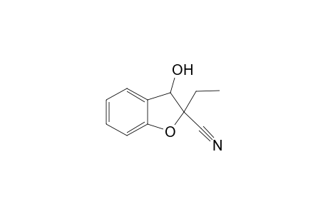 2-Ethyl-3-hydroxy-2,3-dihydro-1-benzo[b]furan-2-carbonitrile
