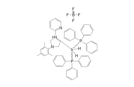 (ETA(2)-C,N)-(N-MESITYL-N(1)-(2-PYRIDYL)-IMIDAZOLIDINE-4-YLIDENE)-BIS-(HYDRIDO)-BIS-(TRIPHENYLPHOSPHINE)-IRIDIUM-(III)-TETRAFLUOROBORATE
