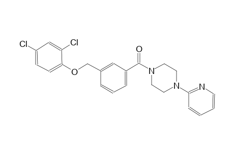 1-{3-[(2,4-dichlorophenoxy)methyl]benzoyl}-4-(2-pyridinyl)piperazine