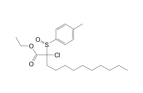 Ethyl 2-chloro-2-(p-tolylsulfinyl)dodecanoate