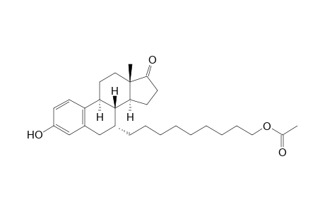 9-[(7R,8R,9S,13S,14S)-13-methyl-3-oxidanyl-17-oxidanylidene-7,8,9,11,12,14,15,16-octahydro-6H-cyclopenta[a]phenanthren-7-yl]nonyl ethanoate