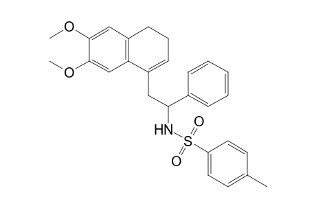 N-[2-(6,7-Dimethoxy-3,4-dihydronaphthalen-1-yl)-1-phenylethyl]-4-methylbenzenesulfonamide