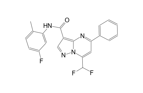 7-(difluoromethyl)-N-(5-fluoro-2-methylphenyl)-5-phenylpyrazolo[1,5-a]pyrimidine-3-carboxamide