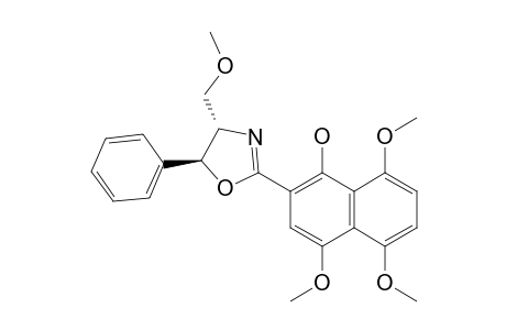 (4'S,5'S)-4,5,8-TRIMETHOXY-2-(4'-METHOXYMETHYL-5'-PHENYL-4',5'-DIHYDROOXAZOL-2'-YL)-NAPHTHALEN-1-OL