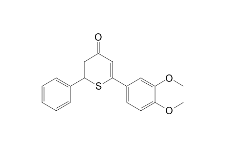 2,3-Dihydro-6-(3',4'-dimethoxyphenyl)-2-phenylthiopyran-4-one