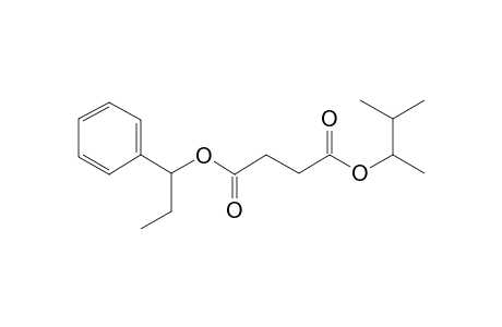 Succinic acid, 3-methylbut-2-yl 1-phenylpropyl ester