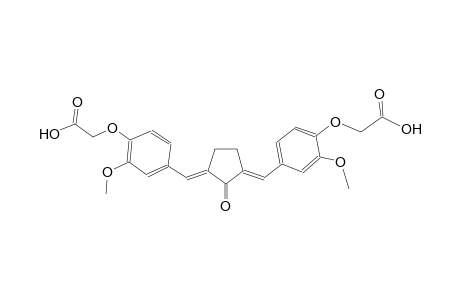 [4-((E)-{(3E)-3-[4-(carboxymethoxy)-3-methoxybenzylidene]-2-oxocyclopentylidene}methyl)-2-methoxyphenoxy]acetic acid