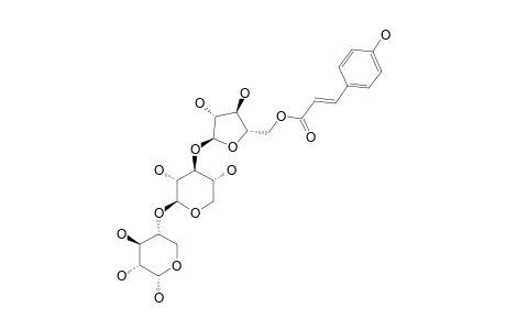 O-[5-O-(TRANS-PARA-COUMAROYL)-ALPHA-L-ARABINOFURANOSYL-(1->3)-O-BETA-D-XYLOPYRANOSYL-(1->4)-ALPHA-D-XYLOPYRANOSIDE]