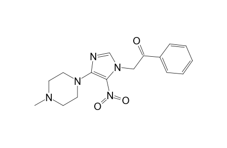 4-(4-Methylpiperazin-1-yl)-5-nitro-1-phenacylimidazole