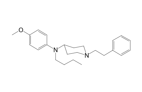 N-Butyl-N-(4-methoxyphenyl)-1-(2-phenylethyl)piperidin-4-amine