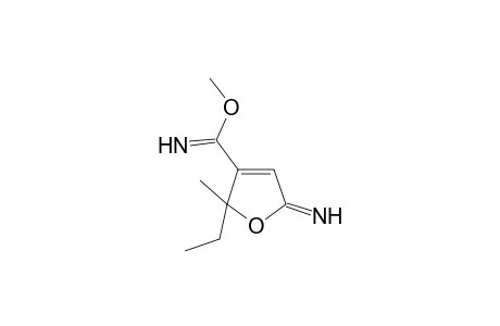 2-Imino-5-methyl-5-ethyl-4-methoxycarbimide-2,5-dihydrofuran