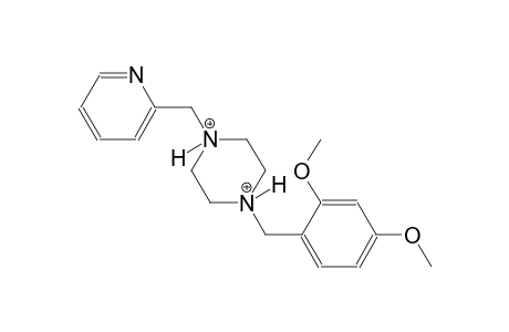 1-(2,4-dimethoxybenzyl)-4-(2-pyridinylmethyl)piperazinediium