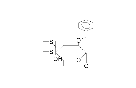 1,6-ANHYDRO-2-O-BENZYL-3-DEOXY-4C-(2'-METHYL-1',3'-DITHIAN-2'-YL)-BETA-D-XYLOHEXOPYRANOSE