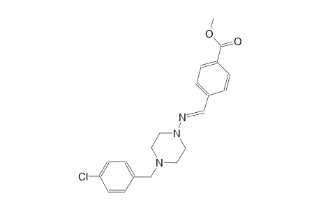 benzoic acid, 4-[(E)-[[4-[(4-chlorophenyl)methyl]-1-piperazinyl]imino]methyl]-, methyl ester