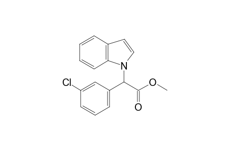 methyl 2-(3-chlorophenyl)-2-indol-1-yl-acetate