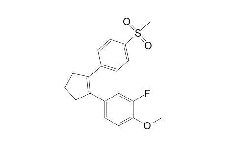 2-Fluoranyl-1-methoxy-4-[2-(4-methylsulfonylphenyl)cyclopenten-1-yl]benzene