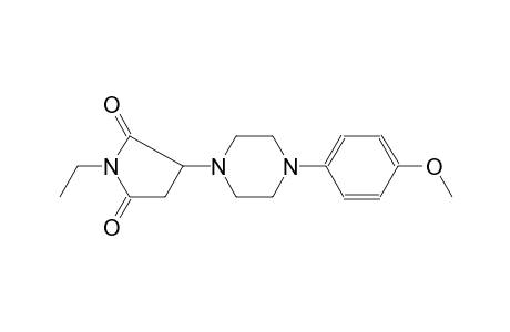 1-ethyl-3-[4-(4-methoxyphenyl)-1-piperazinyl]-2,5-pyrrolidinedione