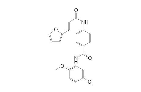 N-(5-chloro-2-methoxyphenyl)-4-{[(2E)-3-(2-furyl)-2-propenoyl]amino}benzamide