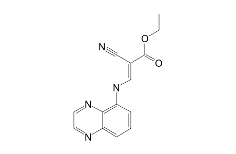 E-5-(2-ETHOXYCARBONYL-2-NITRILETHYLENAMINO)-QUINOXALINE;E-ISOMER