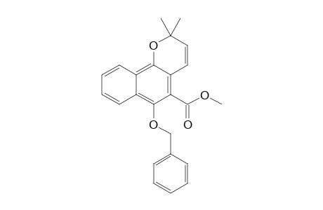 2,2-Dimethyl-6-phenylmethoxy-5-benzo[h][1]benzopyrancarboxylic acid methyl ester